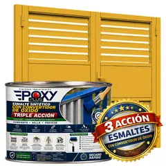 EPOXY - ESMALTE SINTETICO - CONVERTIDOR OXIDO - 1-2 GALÓN - AMARILLO RETAMA