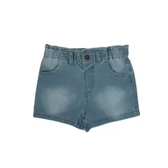 PUMUCKI - Short de Jeans Azul Claro Niña con Cintura Ajustable