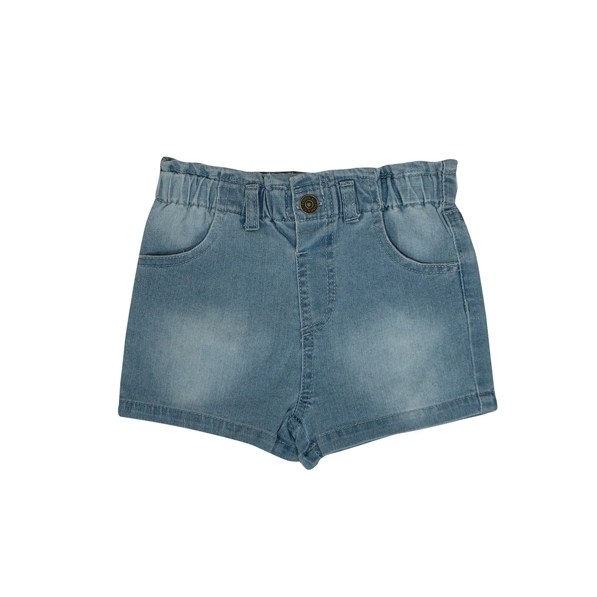 PUMUCKI - Short de Jeans Azul Claro Niña con Cintura Ajustable