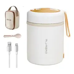 ZZODS - Lonchera Usb 600 Ml Para Oficina Y Viajes