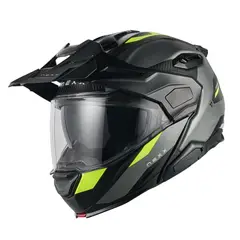 NEXX - Casco para moto X.LIFECOUNTRY TERRA GREY.NEON