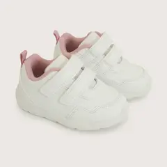 OPALINE - Zapatilla Niña Blanca Con Velcro