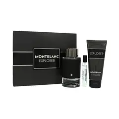 MONT BLANC - Perfume Hombre Explorer 3Pc 100 ml Edp , 100 ml S/G, 7.5Ml Mini