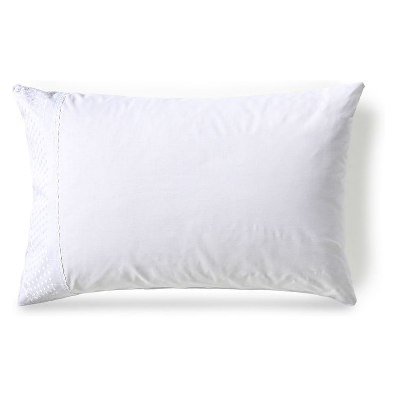 AMERICAN FAMILY - Funda de Almohada 50x70 Broderie Clay Blanco American Family