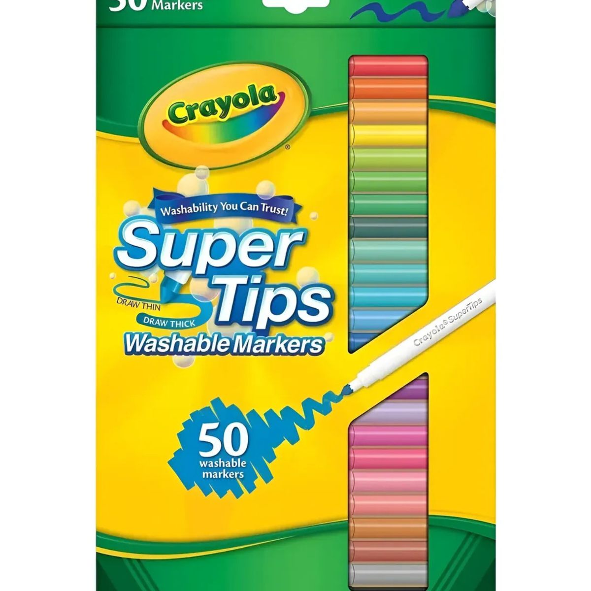 CRAYOLA - Crayola Washable Markers - 50 Marcadores Lavables