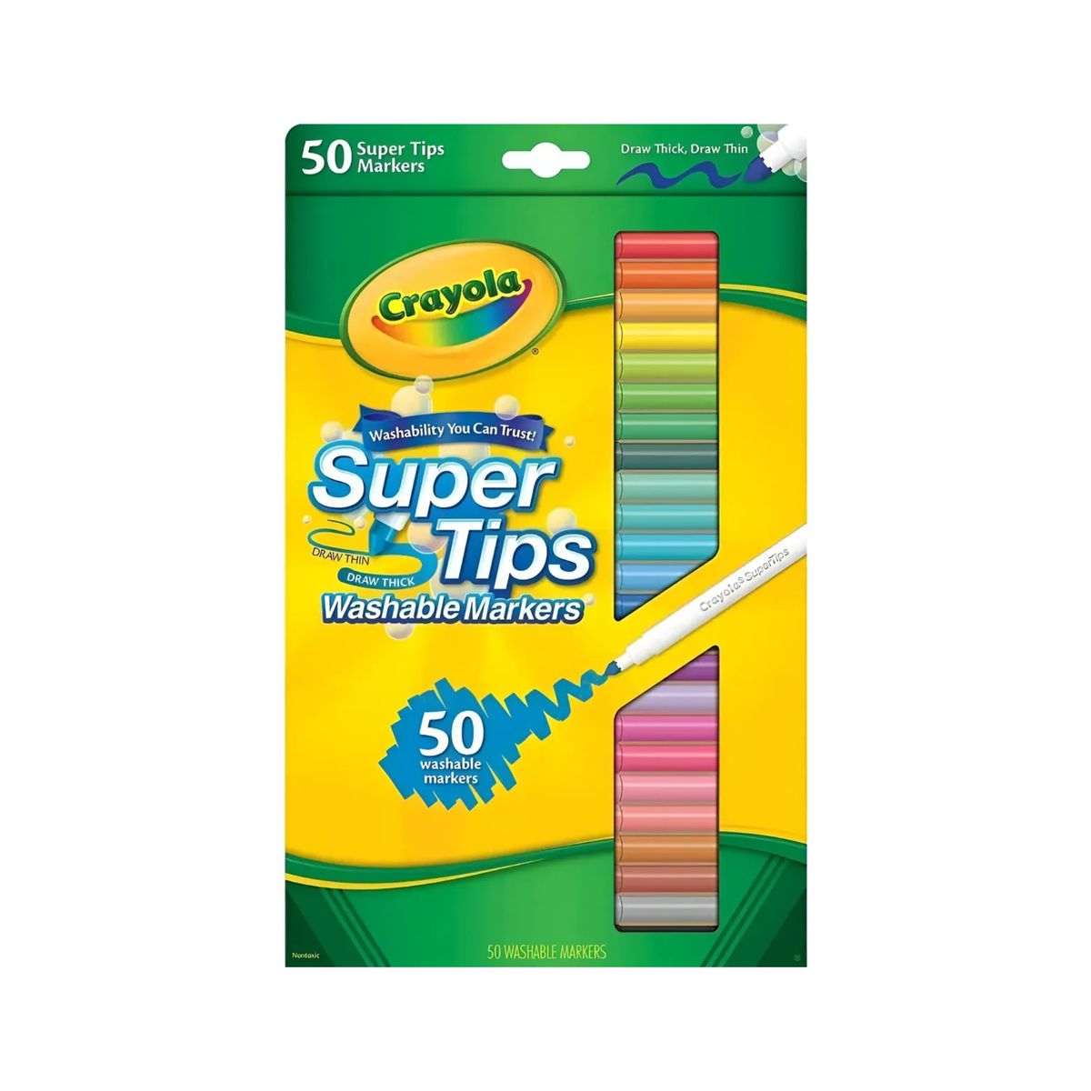 CRAYOLA - Crayola Washable Markers - 50 Marcadores Lavables