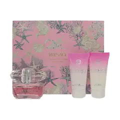 VERSACE - Perfume Mujer Bright Crystal 3Pc 50 ml Edt , 50 ml B/L, 50 ml S/G (Hard Box)