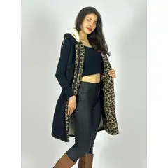 ENIGMATICA BOUTIQUE - Abrigo Gamulan Forrado Print Sin Mangas