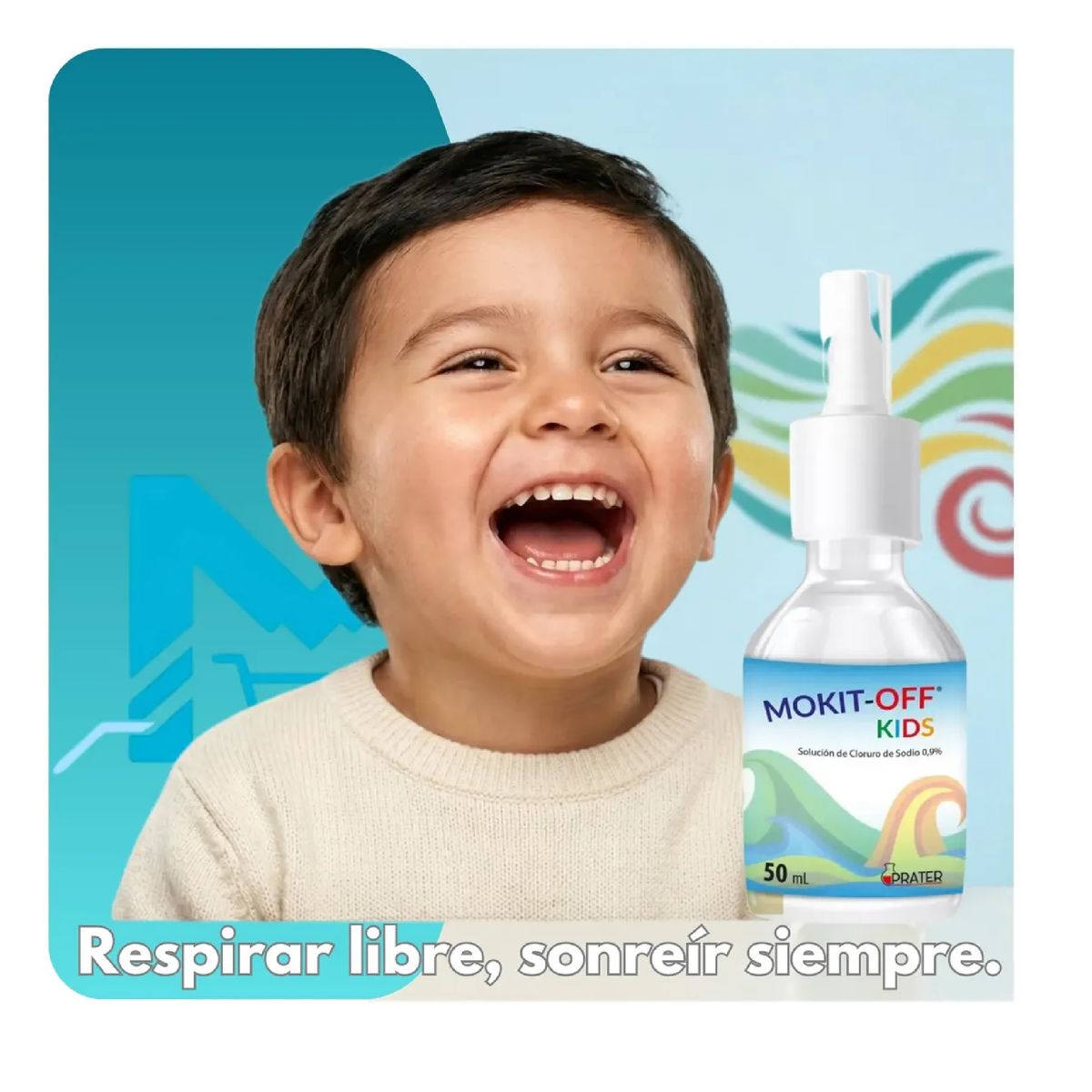 GENERICO - Mokit-off Kids Limpieza Nasal Bebé Pack 6 Unid 50ml C/u