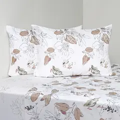 ROYAL SUPREME - Juego de Sábanas Estampada Algodón 220 Hilos Mauve