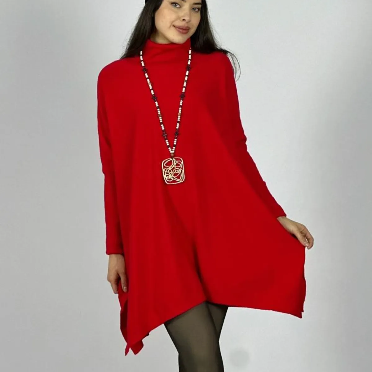 ENIGMATICA BOUTIQUE - Mini Vestido Spandex Cuello Tortuga