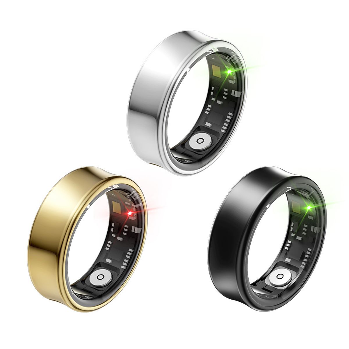 SMART - Anillo Inteligente Titanio  Ia + Apple & Google Health