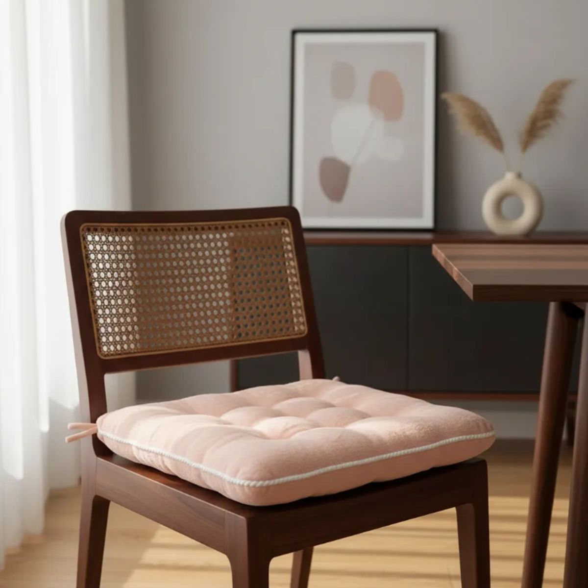 GENERICO - Cojín De Asiento Para Silla Felpa Suave Cuadrado 40x40 Cm