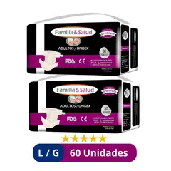 GENERICO - Pañales para Adulto Familia Salud Premium Talla LG 60 Unidades
