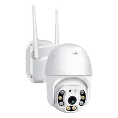 GENERICO - Cámara Seguridad Exterior Wifi Domo Rotativa 360 Full Hd