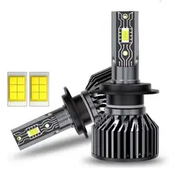 GENERICO - Ampolletas Mini Turbo Led Chip Csp 36.000 Lm H7 Con Canbus