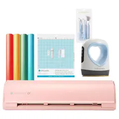 SILHOUETTE - NUEVO KIT INICIO CAMEO 5 ALPHA PINK + PLANCHA MINI