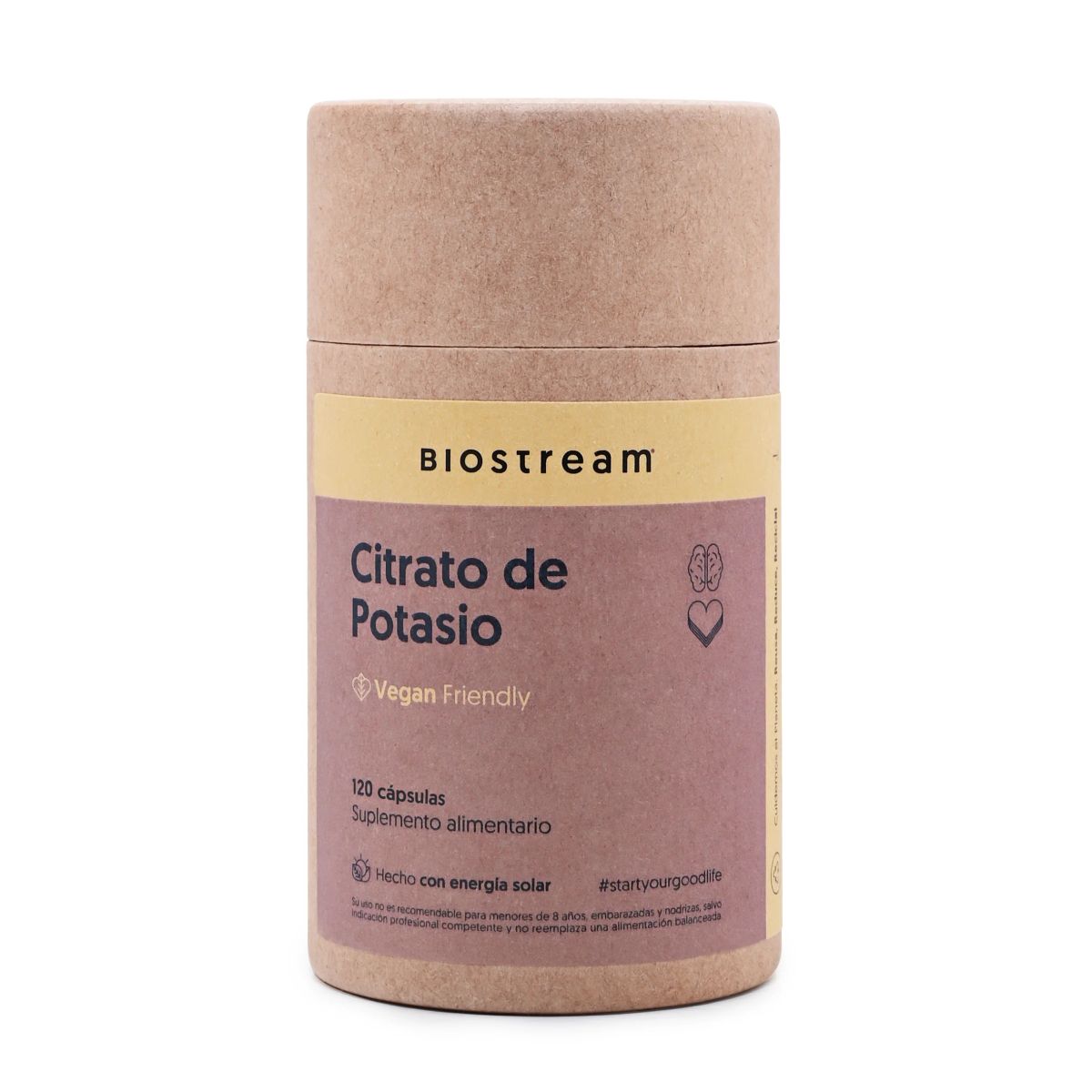 GENERICO - Citrato De Potasio - 120 Cápsulas - Biostream