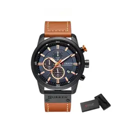 CURREN - Reloj Para Hombre 8291 Cuarzo Cronografo + Caja