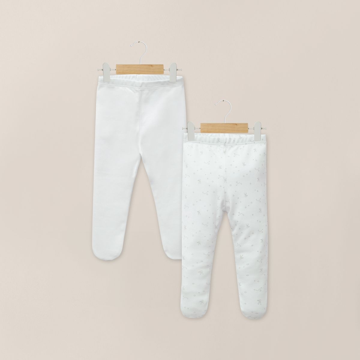 OPALINE - Pack 2 De Pantys Blanco Bebé Unisex