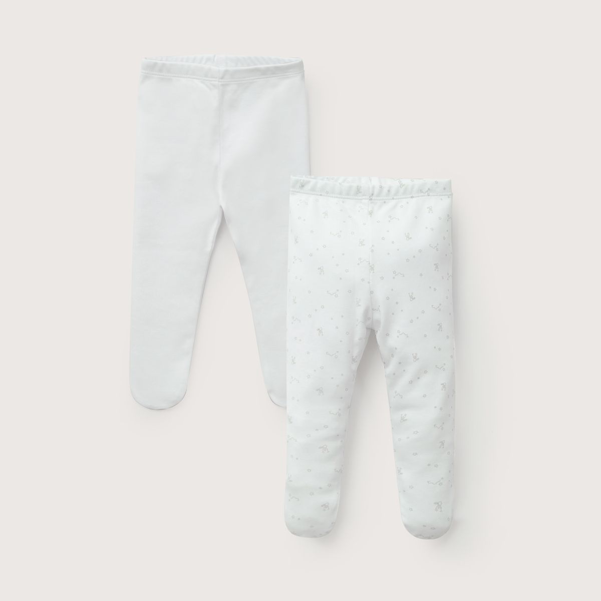 OPALINE - Pack 2 De Pantys Blanco Bebé Unisex