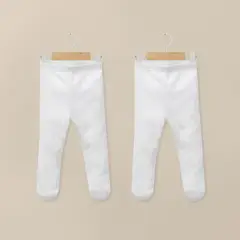 OPALINE - Pack 2 Panty Ballerina Diseño Blanco Ajuar Bebé Unisex