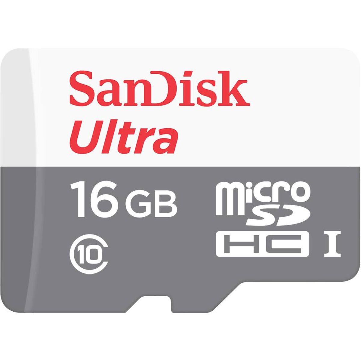 SANDISK - Tarjeta de Memoria MicroSDHC Sandisk 16GB, Lectura 48MB/S, Clase 10 con Adaptador SD