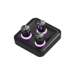 COOLER MASTER - Módulo para MasterHUB Knob Module, 3 Perillas RGB, Negro