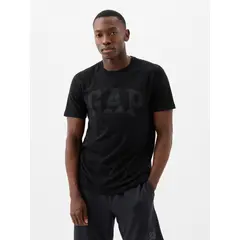 GAP - Polera Hombre Logo Dark Manga Corta Negro