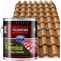 EPOXY - PINTURA TERMNICA TECHOS EVITA CONDENSACIÓN - AISLANTE Y ANTI CALOR - GALON - ARENA GRIS
