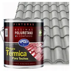 EPOXY - PINTURA TERMNICA TECHOS EVITA CONDENSACIÓN - AISLANTE Y ANTI CALOR - GALON - GRIS CLARO