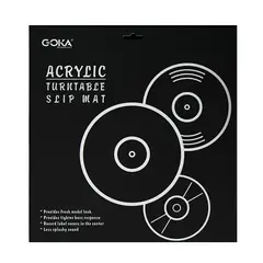 GENERICO - Slipmat de Acrílico Antiestático GOKA para Tornamesa - Mejora de Sonido y Absorción