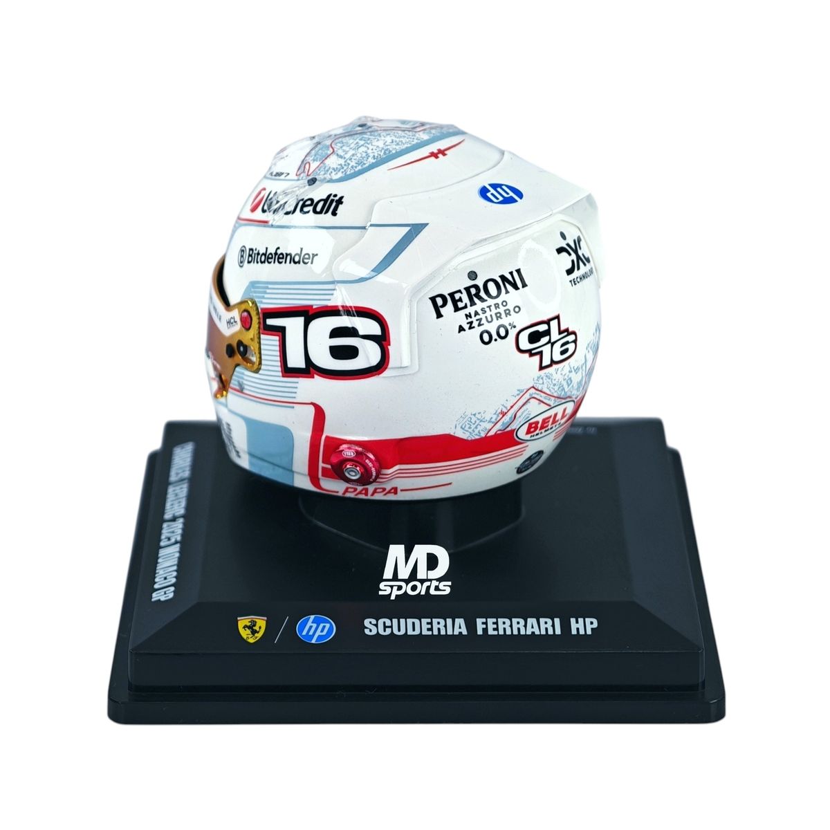 FORMULA 1 - Casco Formula 1 Charles Leclerc Ferrari GP Monaco 2025 Looksmart 1:5