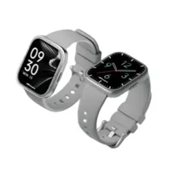 HIFUTURE - Smartwatch Zone 3 compatible con Llamadas BT, Notificaciones, Pantalla IPS 1.85", 100+ Deportes Color Plateado