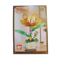 GENERICO - Set Bloque de construcción - Diseño Plantas - Colección Flores2 - Modelo3 Hibiscus Mutabilis