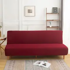 GENERICO - FUNDA CUBRE FUTON ELASTICADA DISEÑO LISO RESISTENTE Y DURADERO