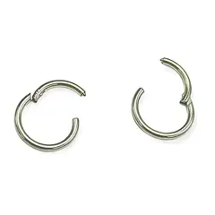 ELBAULDEJUMA - Argollas Clicker 10mm 18g Acero Quirurgico Plateadas Ligeras