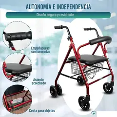 MOVI - BURRITO ORTOPEDICO PLEGABLE, CON FRENOS ASIENTO Y CANASTA