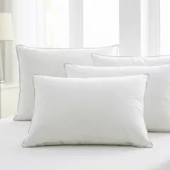 GENERICO - Pack de 1 Almohada Blanca Normal + 2 Fundas 50x70 cm