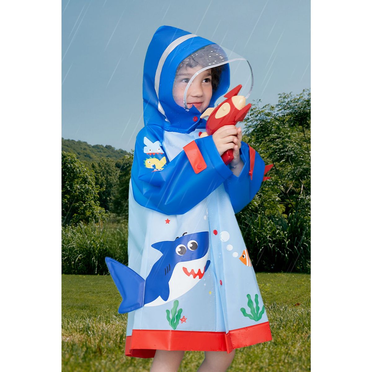 KOCOTREE - Capa de Agua para Niño(a), Simula un Animalito, 2 Tallas, Kocotree