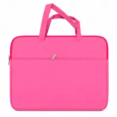 BOCCINI - Funda Acolchada Para Notebook & Laptop Maletin Con Asas 15 Pulgadas Rosada