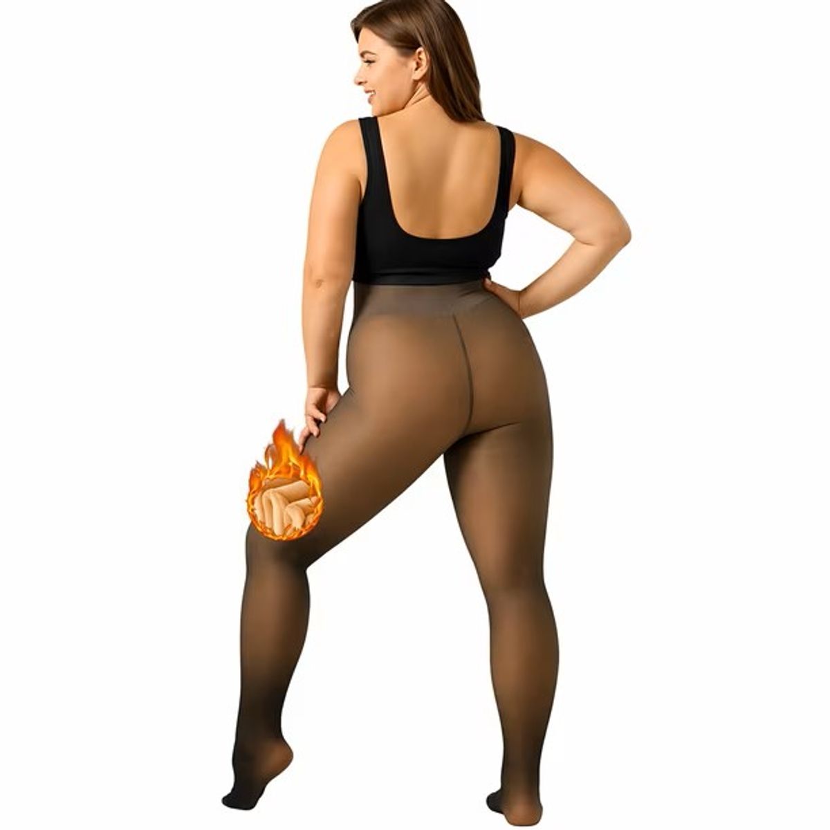 GENERICO - Calza Panty efecto piel Talla grande