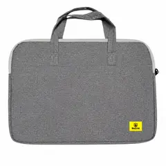 BOCCINI - Funda Acolchada Para Notebook & Laptop Maletin Con Asas 14 Pulgadas Gris