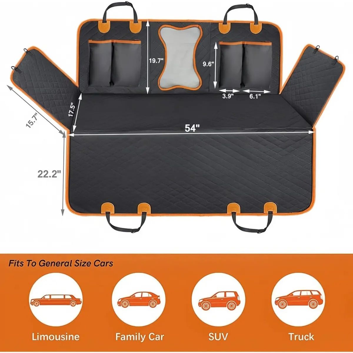 VIDA BUENAS - Protector Funda Cubre Asiento De Auto Perros Mascotas Imperm