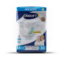 UNISOFT - Pañal de Adulto Ultra M36