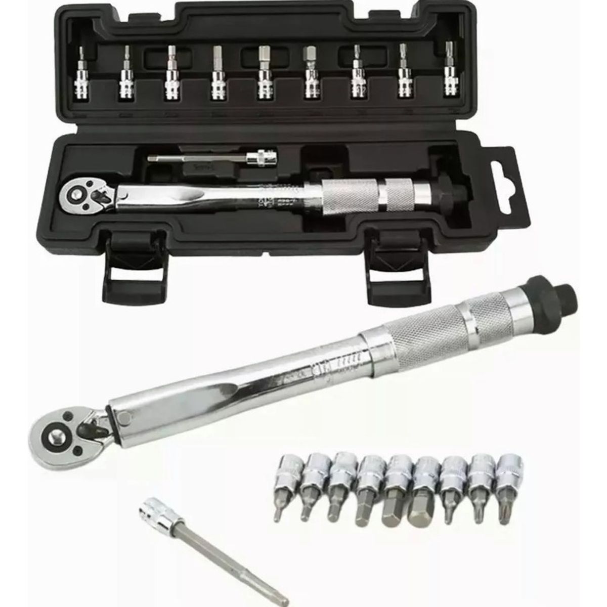 VIDA BUENAS - Llave De Torque 14 Pulgadas Torquímetro 11piezas De5-25nm