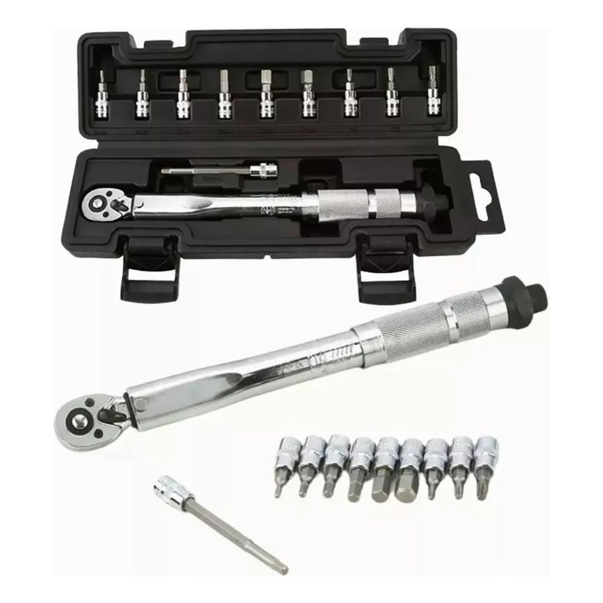 VIDA BUENAS - Llave De Torque 14 Pulgadas Torquímetro 11piezas De5-25nm