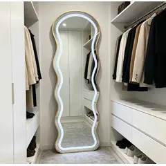 GENERICO - Espejo Pedestal Con Luz Led 160cm 50cm