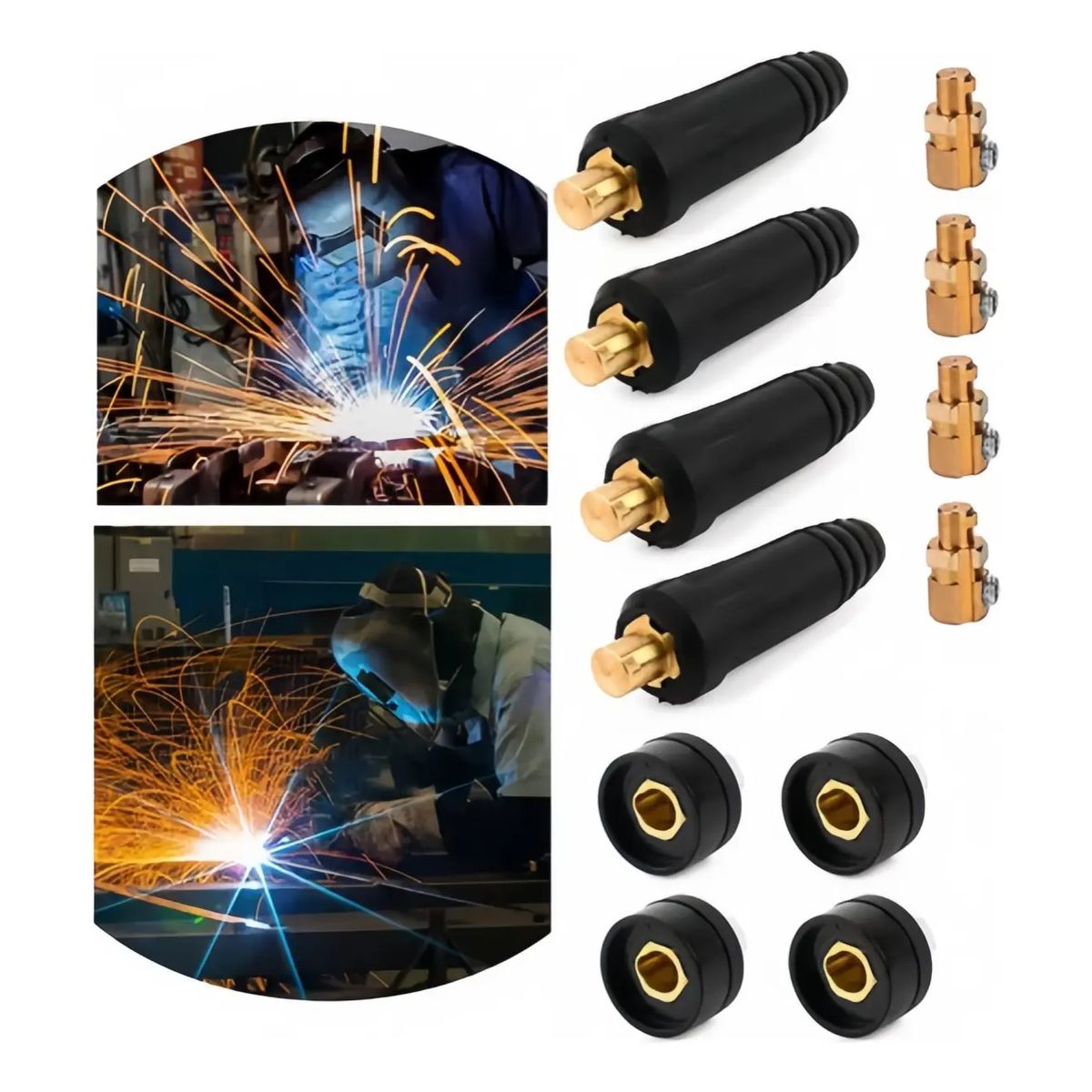 VIDA BUENAS - Set 4 Conectores Rápido Para Maquinas Soldar 10-25