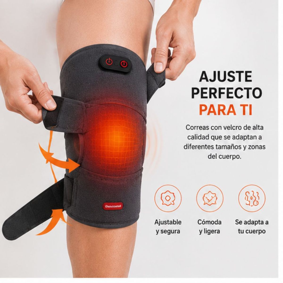 MOVI - Rodillera 2 en 1 con calefacción y masaje para dolores